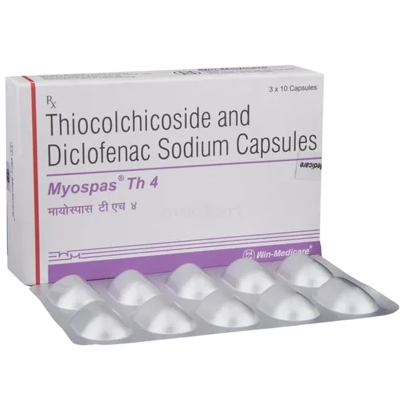 myospas th 4mg tablet 10's